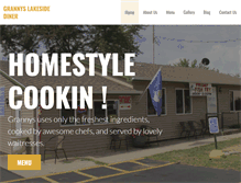 Tablet Screenshot of grannyslakesidediner.com
